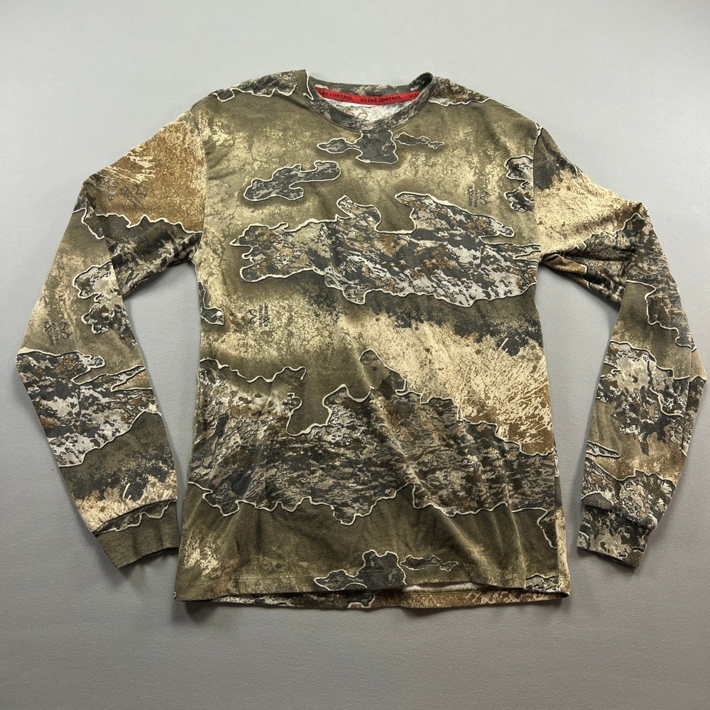 Realtree Excape T Shirt Mens Small Multicolor Camouflage Cotton Outdoor Hunting